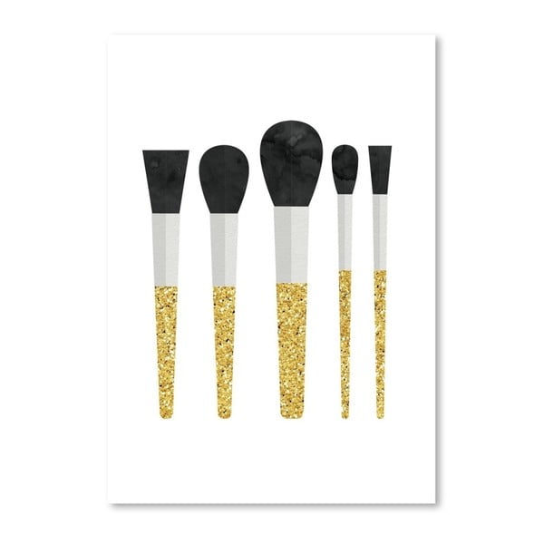Poster Americanflat Makeup Brushes, 30 x 42 cm