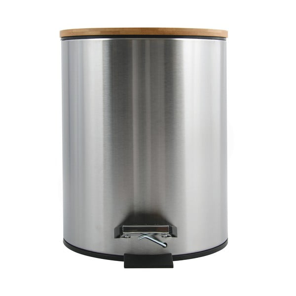 Coș de gunoi argintiu mat cu pedală din oțel 5 l   Adonis – Spirella-image-3