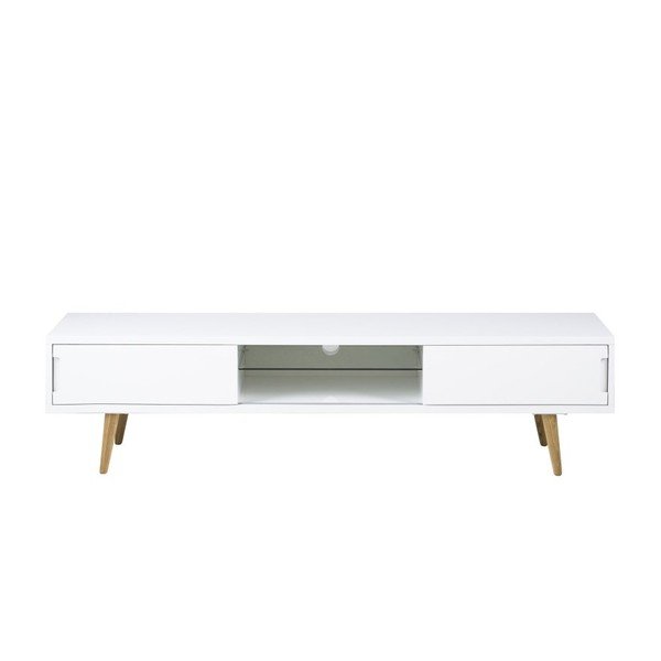 Masă TV Actona Elise, 180 x 46 cm, alb-image-1
