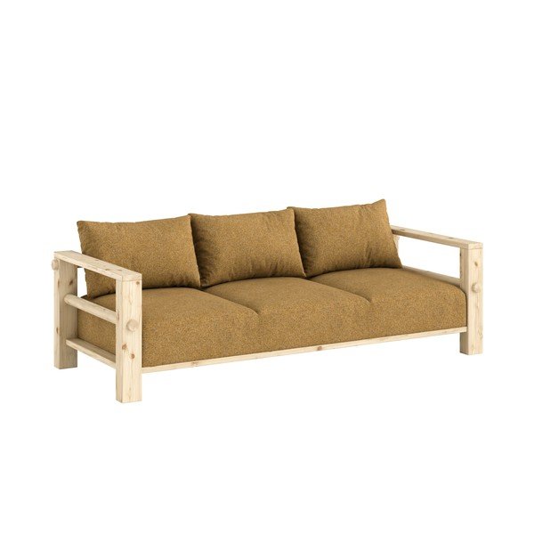 Canapea galben ocru 225 cm Bare – Karup