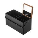 Organizator de baie negru din metal pentru cosmetice  - YAMAZAKI