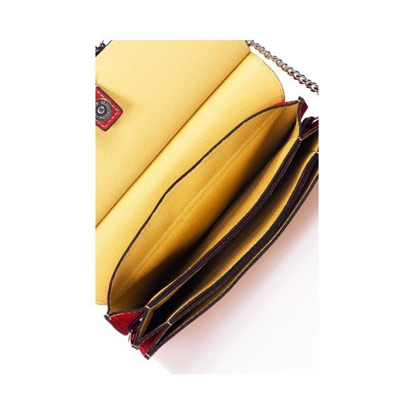 Geantă din piele Markese Staia, roșu -image-3