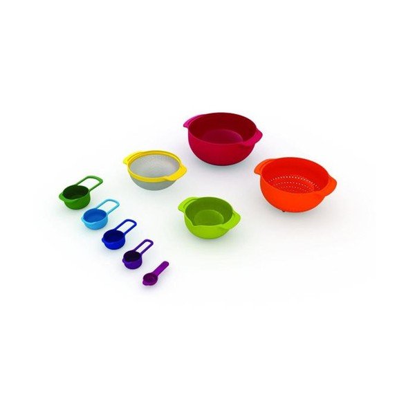 Set 9 boluri pentru bucătărie Joseph Joseph Nest Red-image-1