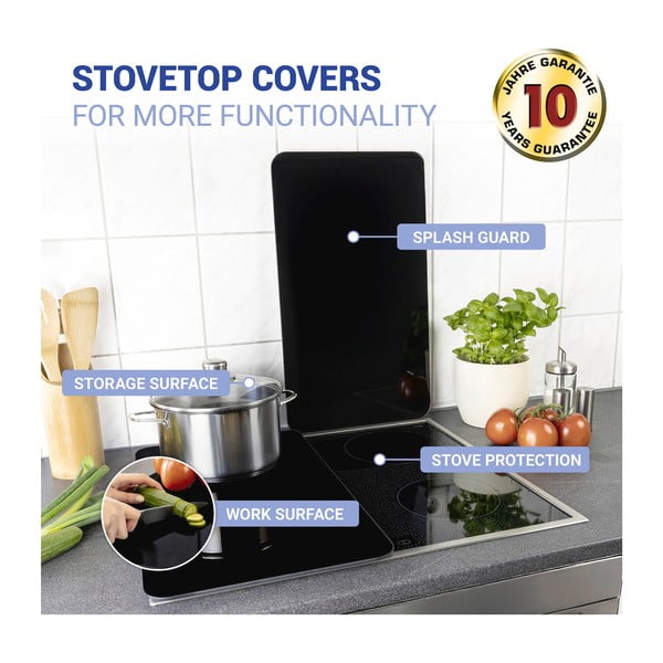 Protecții de aragaz 2 buc. din sticlă temperată 30x52 cm Universal – Wenko-image-4