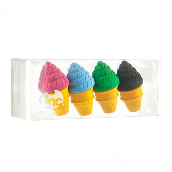 Set 4 gume de șters parfumate TINC Ice Cream