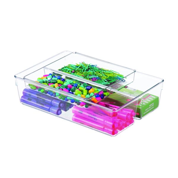 Organizator dublu pentru sertare bucătărie iDesign Linus, 31 x 20 cm-image-4