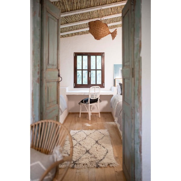 Covor crem lavabil/țesut manual din lână 80x140 cm Berber Soul – Lorena Canals-image-4