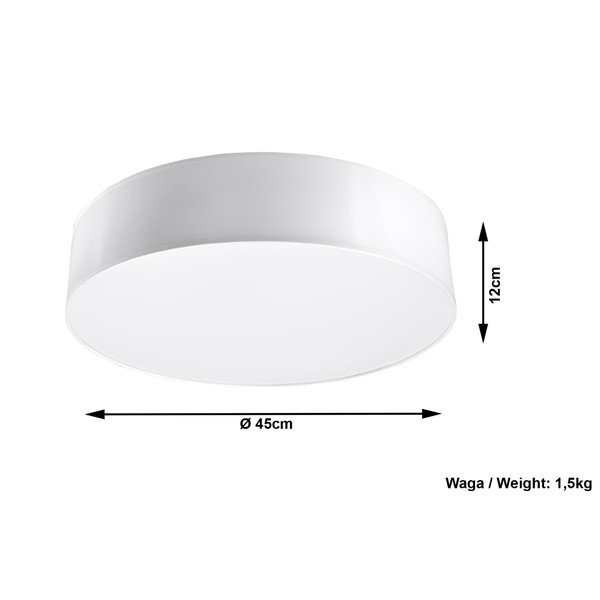 Plafonieră Sollux Atis Ceiling, alb-image-4