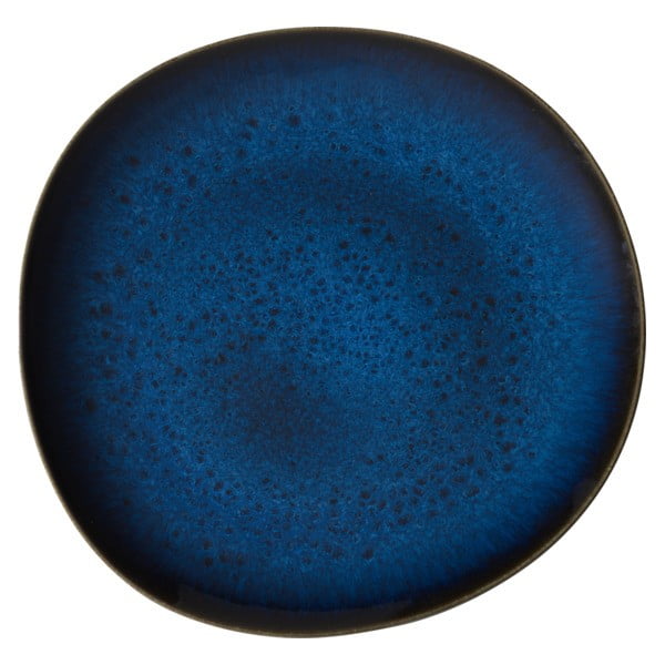 Farfurie din gresie ceramică Villeroy & Boch Like Lave, ø 28 cm, albastru închis