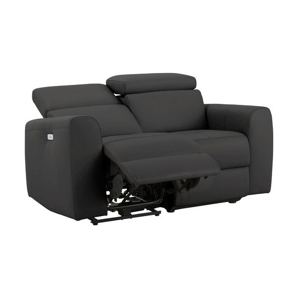 Canapea maro cu tapițerie din imitație de piele 158 cm Capena – Støraa-image-3
