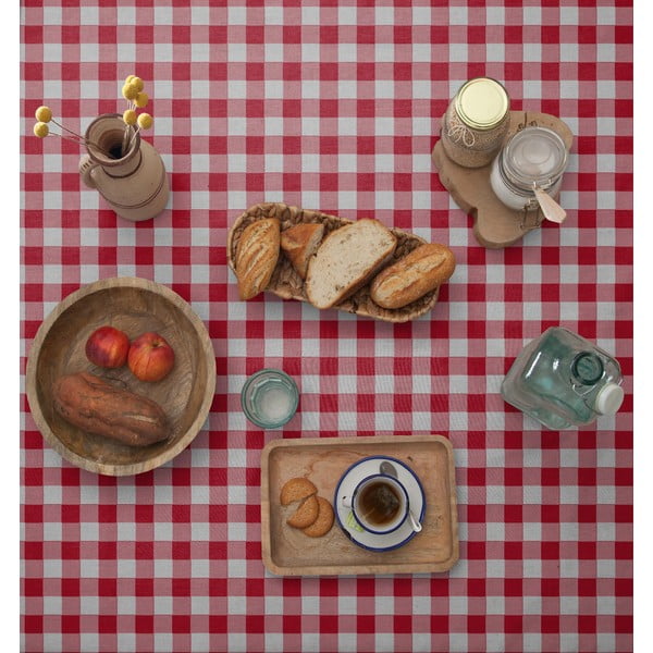 Față de masă Really Nice Things Red Vichy, 140 x 140 cm-image-2