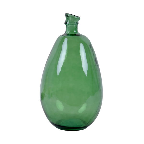 Vază din sticlă reciclată Ego Dekor Simplicity, înălțime 47 cm, verde