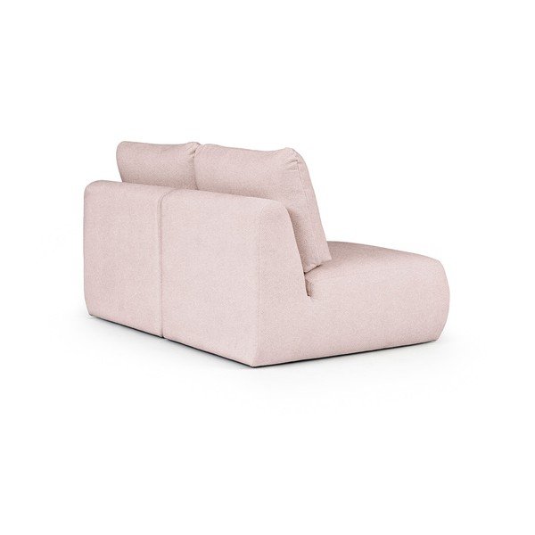 Canapea roz-deschis cu tapițerie din țesătură bouclé 164 cm Mirel – Rodier-image-4