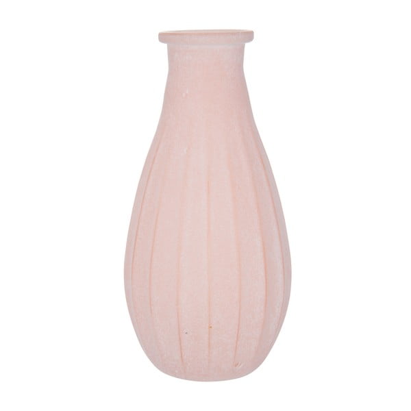 Vază de sticlă Peach, înălțime 14 cm