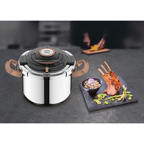 Oală sub presiune din inox  6 l Clipso+ Precision – Tefal-image-1