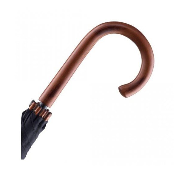 Umbrelă automată Ambiance Fare Black Wet Look, ⌀ 105 cm, negru-image-1