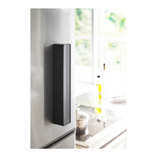 Suport magnetic pentru folie de bucătărie YAMAZAKI Tower, negru-image-1