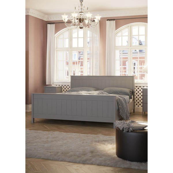 Pat matrimonial 180x200 cm alb Tromsö - Tvilum-image-4