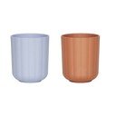 Căni pentru copii albastru-deschis/maro 2 buc. din plastic Pullo – OYOY Mini