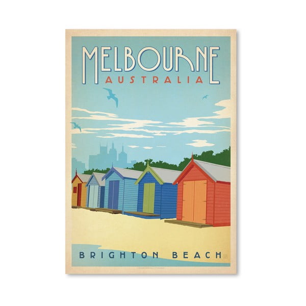 Poster Americanflat Melbourne, 42 x 30 cm