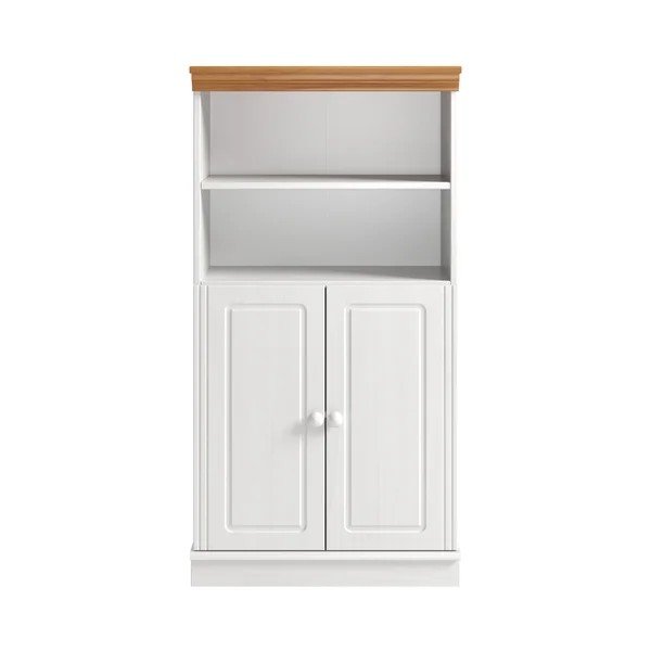 Dulap de baie alb înalt din lemn de pin 60x115,5 cm Anita – Støraa
