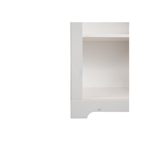 Bibliotecă albă din lemn de pin 50x135 cm Cubrix – Støraa-image-4