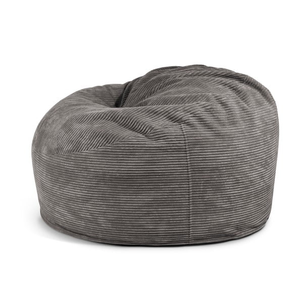 Fotoliu bean bag crem cu tapițerie din catifea reiată Om 110 – SLOWDOWN-image-3