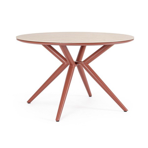 Masă  de grădină rotundă cu blat din piatră ø 120 cm Cabas – Bizzotto