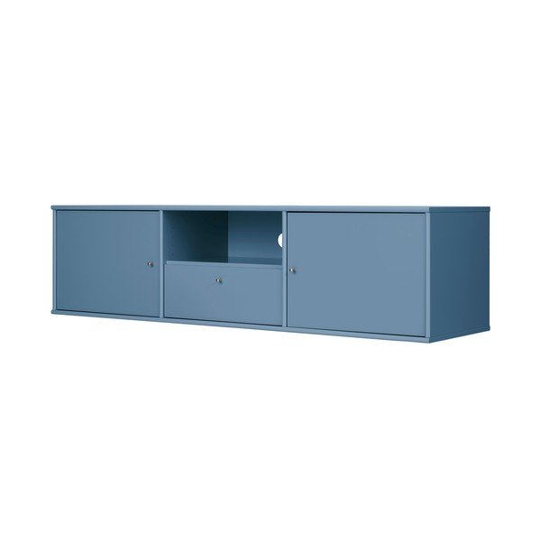 Comodă TV albastră 161x42 cm Mistral – Hammel Furniture-image-1
