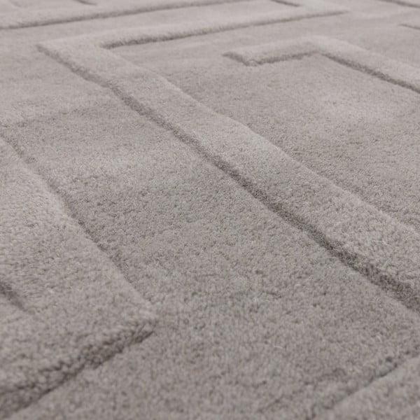 Covor gri deschis din lână 160x230 cm Maze – Asiatic Carpets-image-1