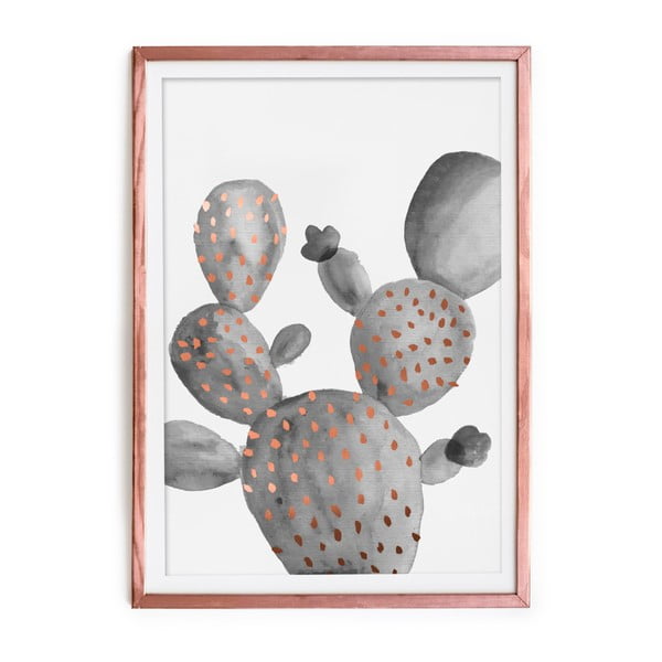 Tablou Really Nice Things Cactus Gris, 40 x 60 cm