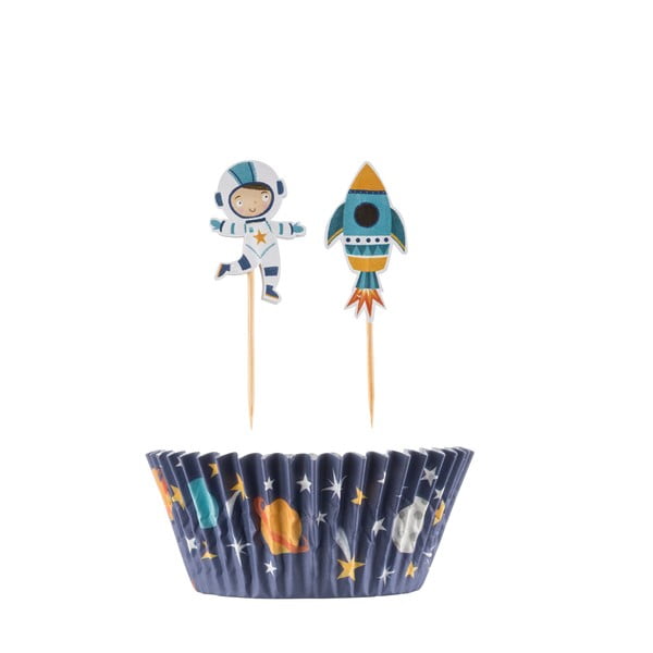 Set coșulețe din hârtie și stegulețe pentru brioșe Mason Cash Space