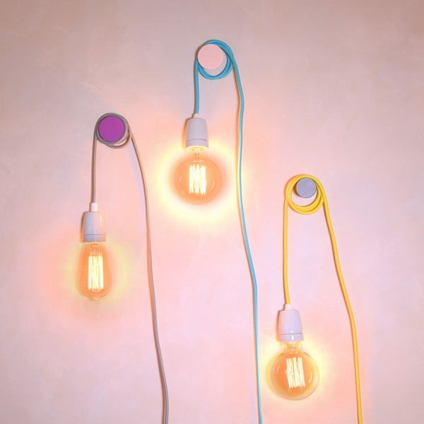 Cablu textil cu soclu Filament Style Cable, gri-image-1