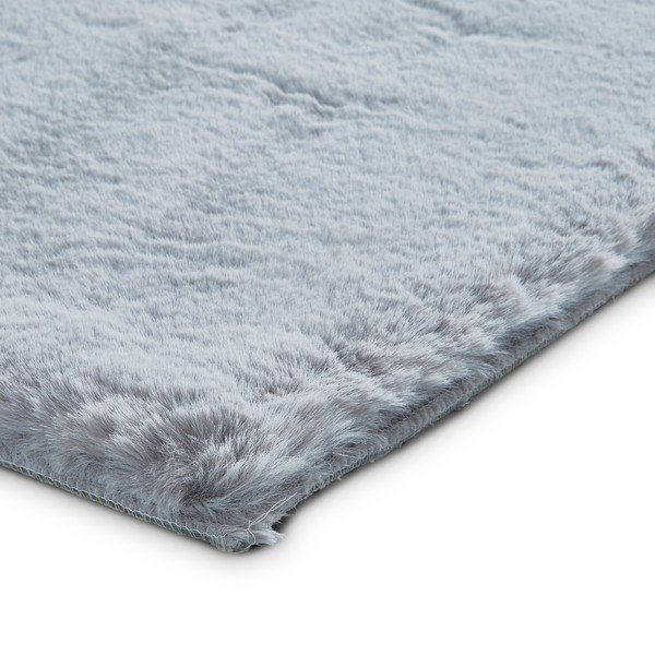 Covor Think Rugs Teddy, 80 x 150 cm, gri argintiu-image-1