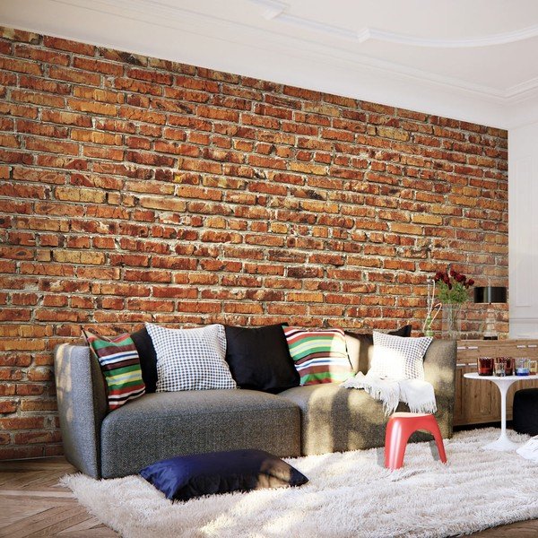 Tapet în format mare Artgeist Brick Wall, 400 x 280 cm-image-1