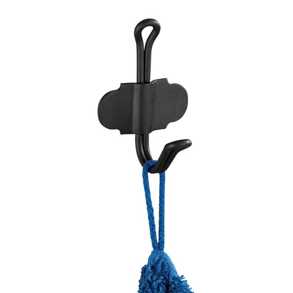 Cârlig autoadeziv pentru perete Wenko Nostalgia, negru