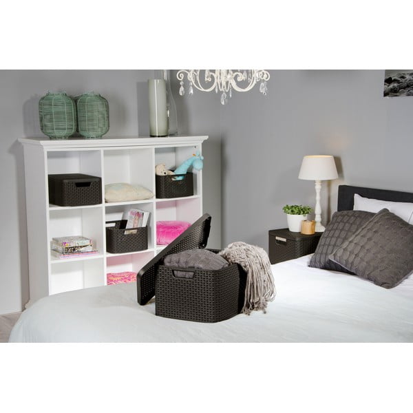 Cutie de depozitare gri din plastic cu capac 33x44,5x25 cm Style – Curver-image-1