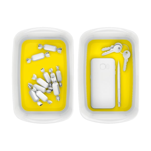 Cutie de depozitare din plastic alb-galben MyBox - Leitz-image-2