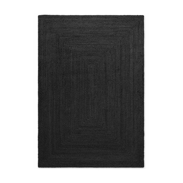 Covor negru reversibil/țesut manual din iută 200x300 cm Juno – Hanse Home-image-4
