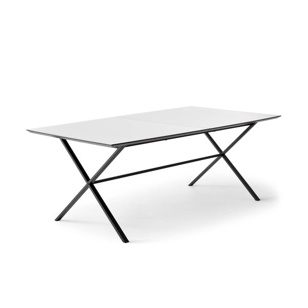 Masă de dining albă extensibilă cu blat alb 90x165 cm Meza – Hammel Furniture
