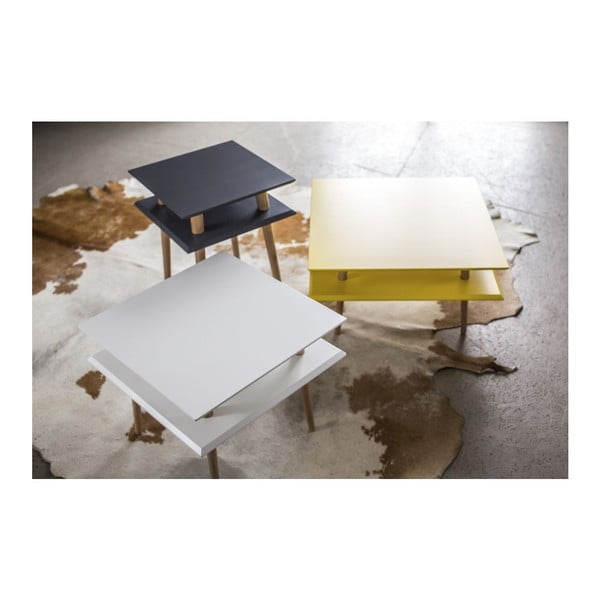 Măsuță cafea Ragaba Square, 55 x 55 cm, gri deschis-image-1