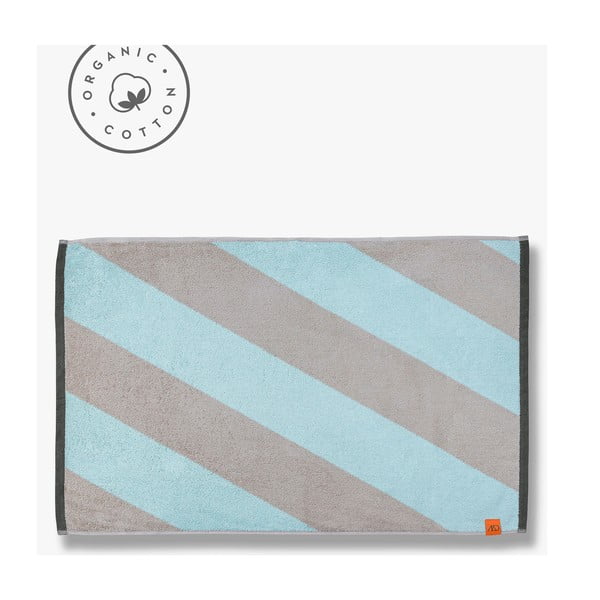 Covoraș de baie verde mentă din bumbac organic 50x80 cm Diagonal – Mette Ditmer Denmark-image-2