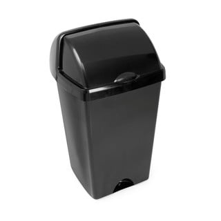 Coș de gunoi cu capac detașabil Addis, 38 x 34 x 68 cm, negru