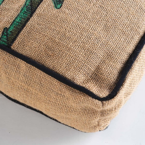 Fotoliu bean bag verde/maro Balinesia – douceur d'intérieur-image-1