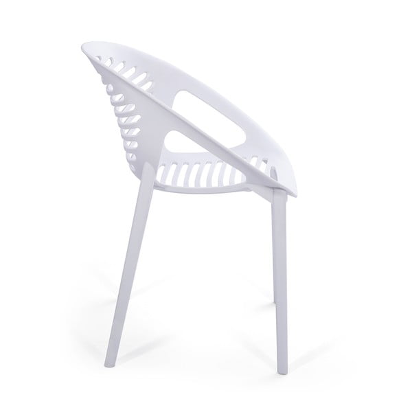 Set mobilier de grădină pentru 6 persoane cu scaune albe Joanna și masă Strong, 210 x 100 cm-image-2