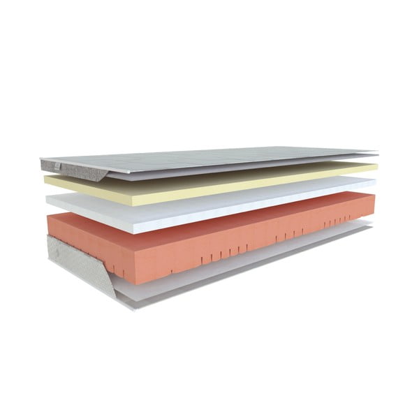 Saltea fermă/mediu-fermă din spumă reversibilă 140x200 cm Galaxy Viscostar – Materasso-image-1