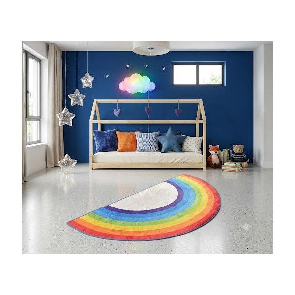 Covor pentru copii lavabil 60x120 cm Rainbow – Mila Home