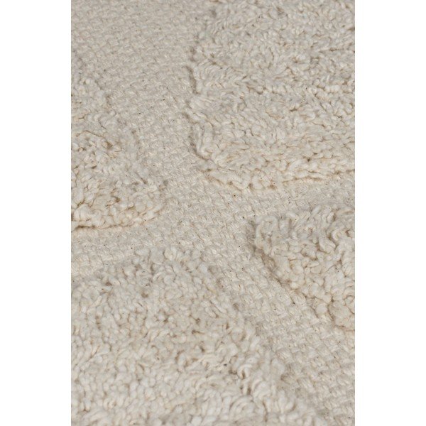 Covor crem țesut manual din bumbac 80x150 cm Ada Arch Geo – Flair Rugs-image-2