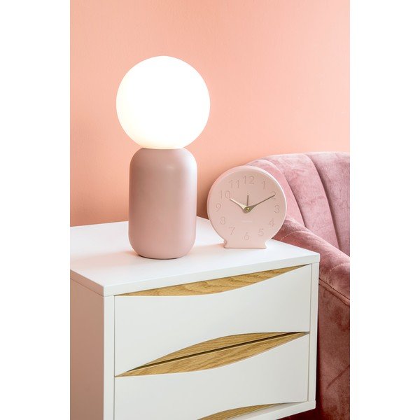 Veioză Leitmotiv Gala, înălțime  32 cm, roz deschis-image-2