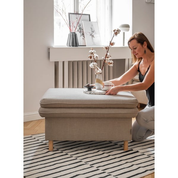 Taburet maro deschis Simon – Miuform-image-2